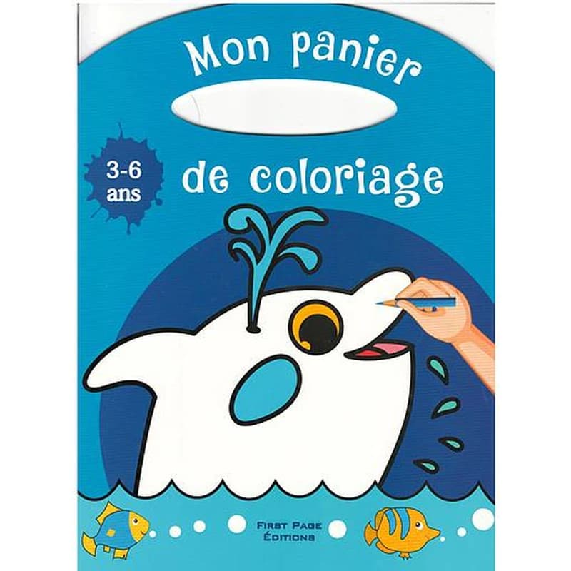 ANIMAUX DE LA MER MON PANIER DE COLORIAGE