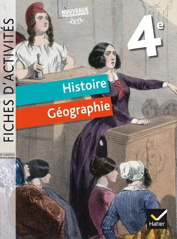 Histoire-géographie ; 4e ; fiches d'activités