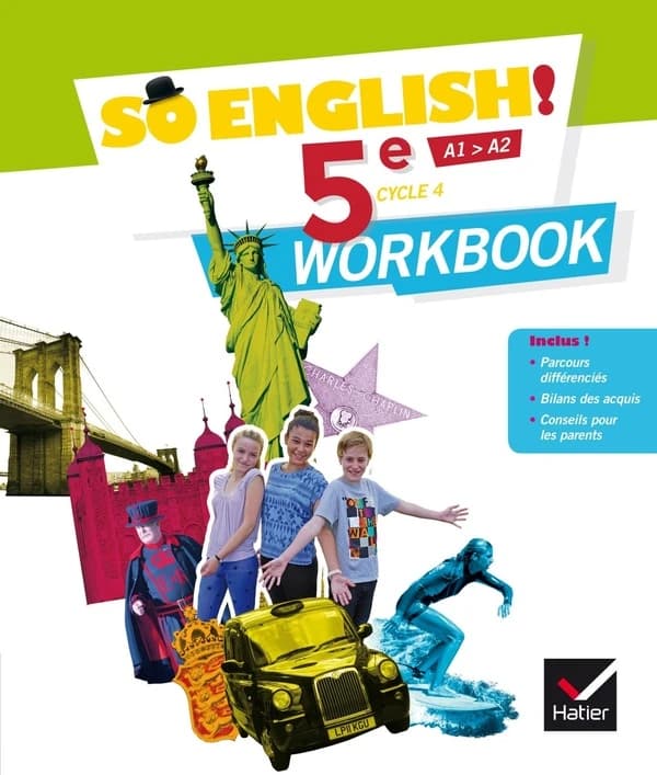 SO ENGLISH! : anglais ; 5e ; workbook (édition 2017)