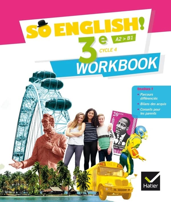Anglais 3e Cycle 4 A2>B1 So English! : Workbook