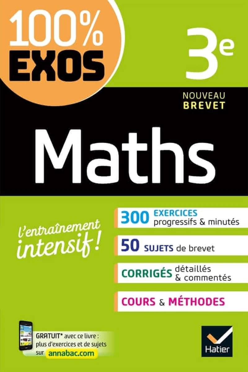 100% EXOS : maths ; 3e