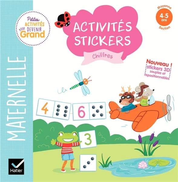 Activités stickers : Chiffres Moyenne section : [Autocollant]
