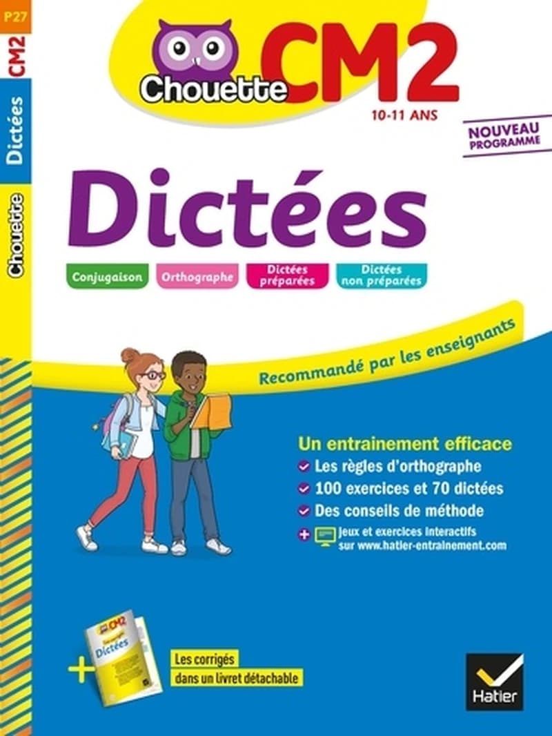 Chouette entraînement ; dictées ; CM2