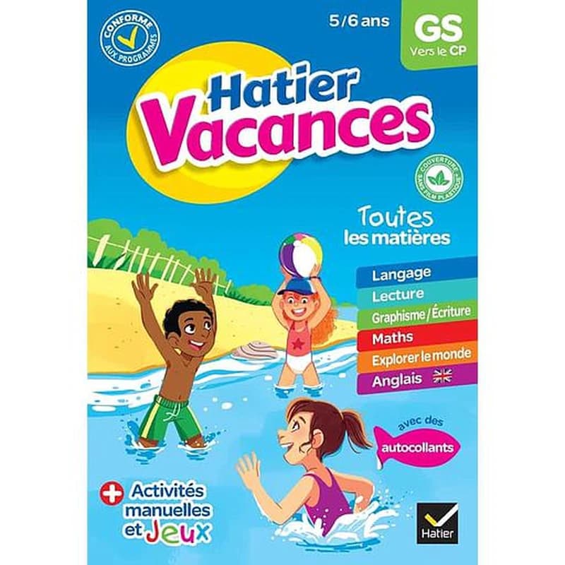 HATIER VACANCES ; GS vers le CP (édition 2020)