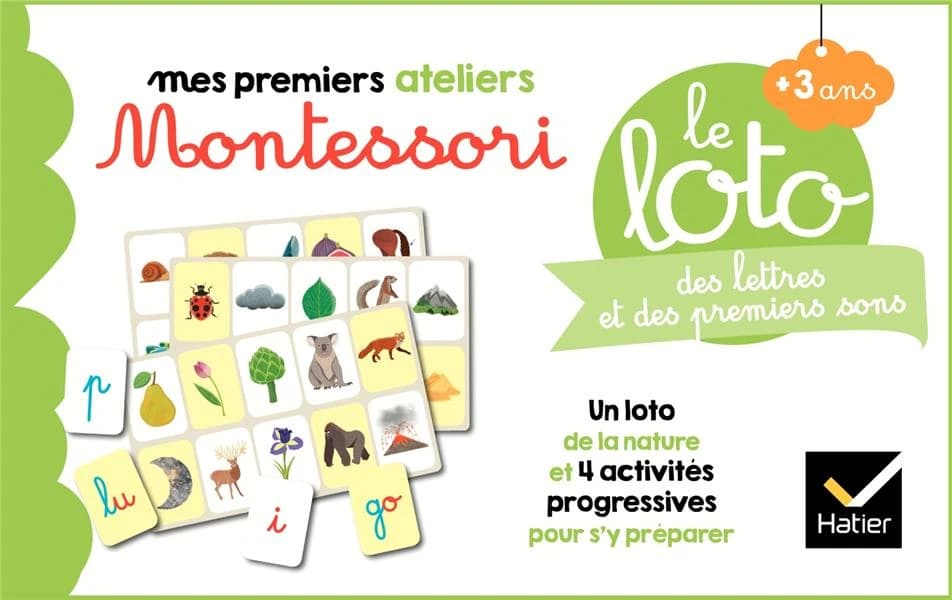 Le loto Montessori des lettres et des premiers sons : [Jeu memory]