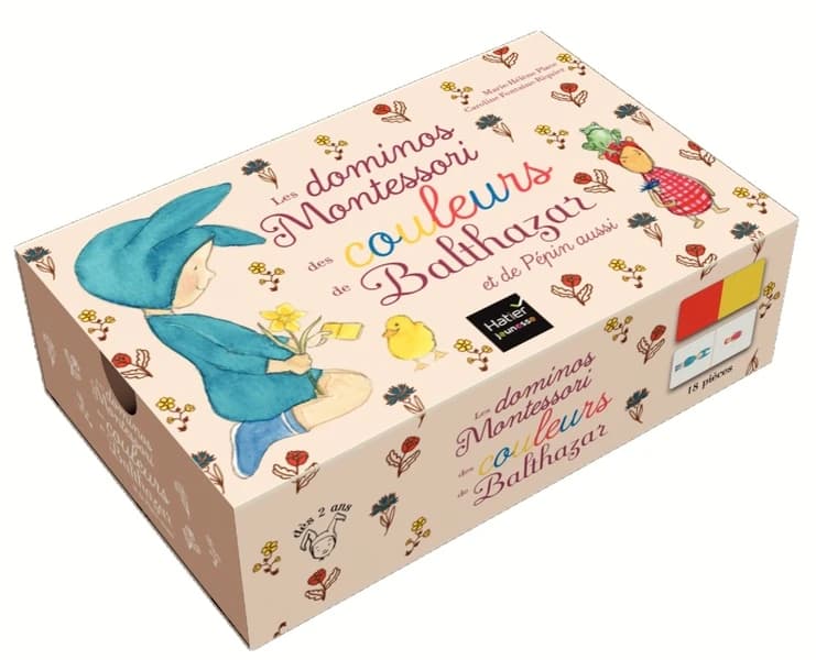 Les premiers dominos des couleurs Montessori de Balthazar et de Pépin aussi : [Carte de fantaisie]