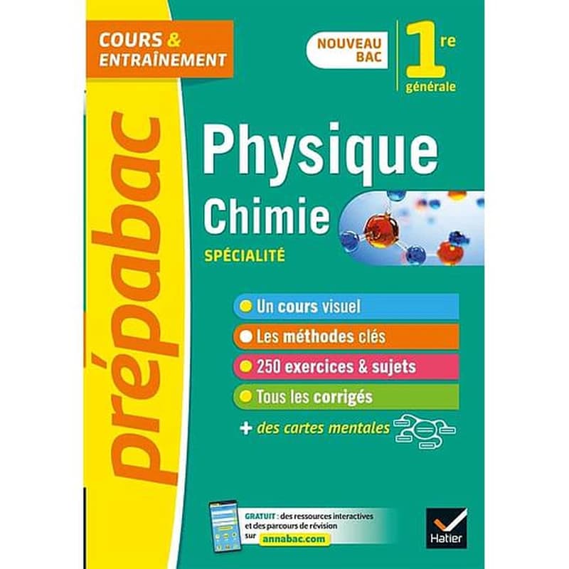 Prépabac cours & entraînement : physique-chimie ; 1re, spécialité (édition 2019)