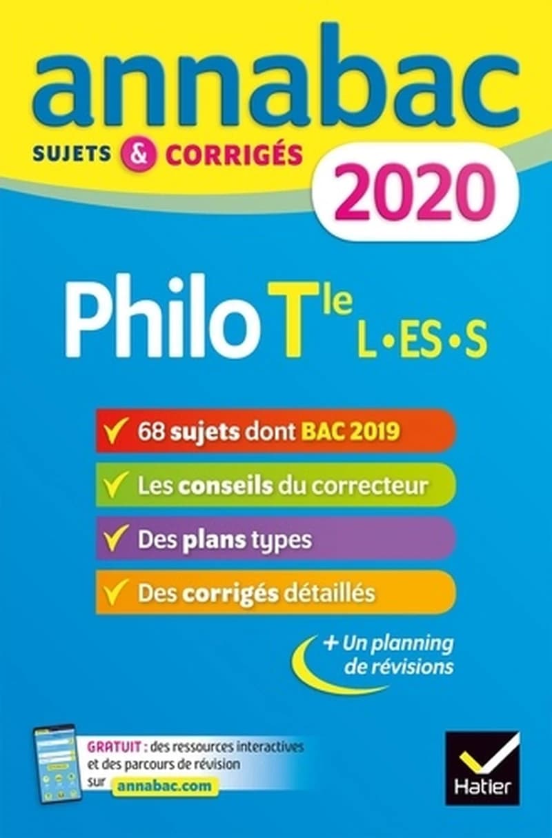 Philosophie Tle L, ES, S - Sujets et corrigés