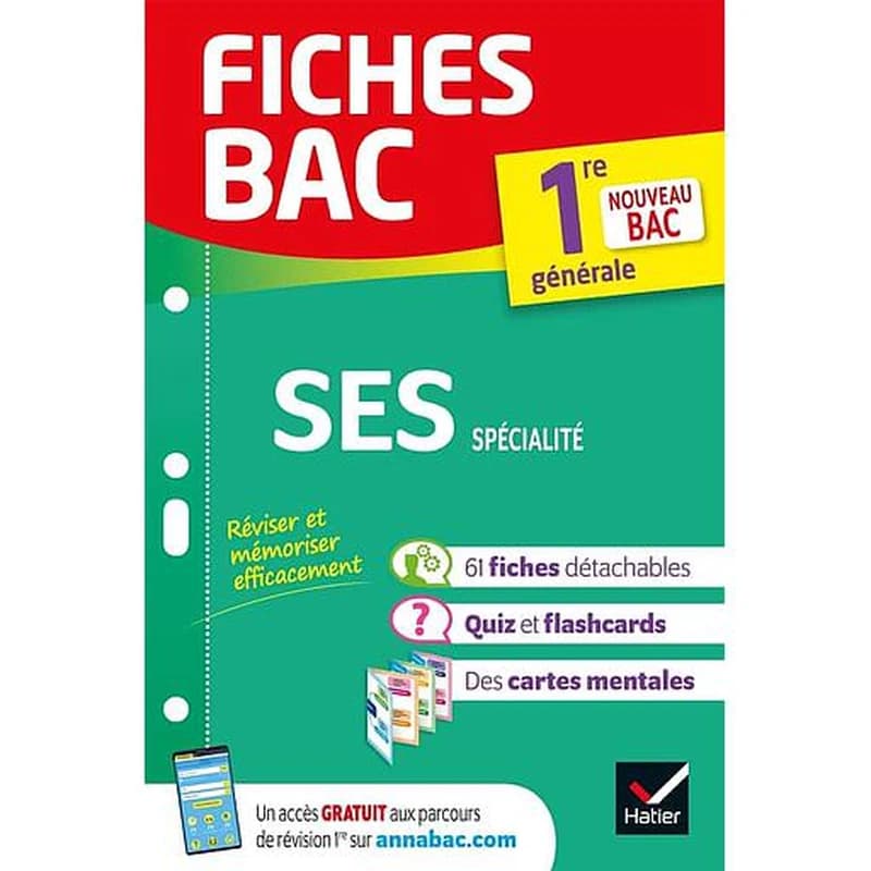 Fiches bac : SES ; 1re, spécialité