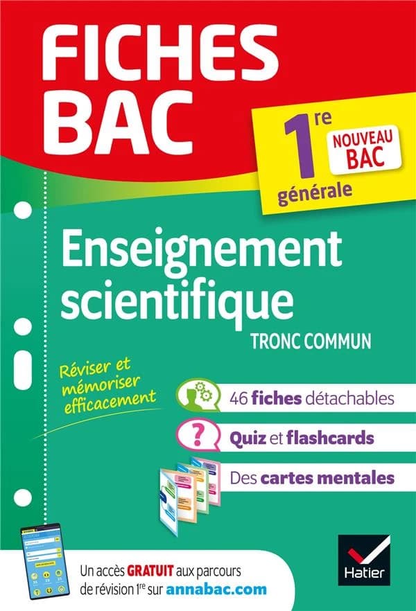 Enseignement scientifique : 1re, nouveau bac