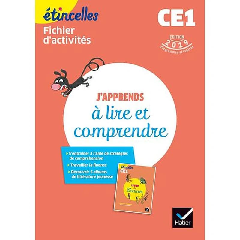 étincelles ; français ; j'apprends à lire et comprendre ; fichier d'activités (édition 2019)