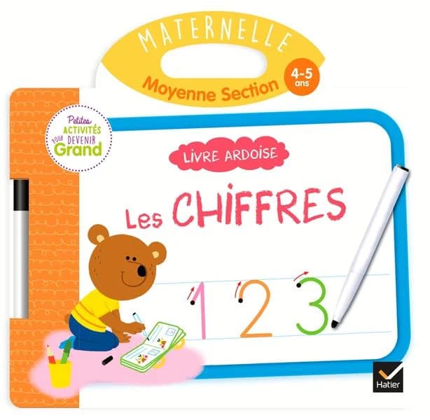 Livre ardoise ; MS ; les chiffres
