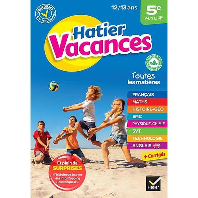 HATIER VACANCES ; 5e vers la 4e (édition 2020)