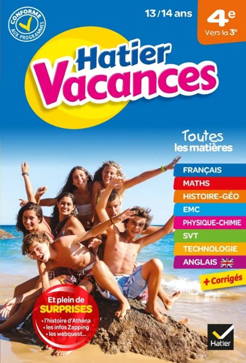 HATIER VACANCES ; 4e vers la 3e