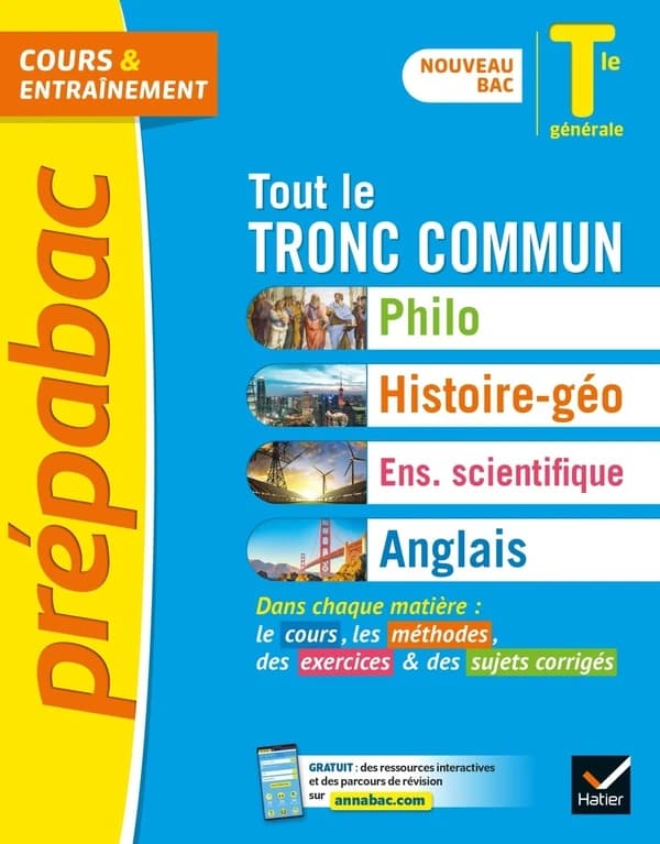 Prépabac cours & entraînement : tout le tronc commun ; terminale générale (édition 2021)