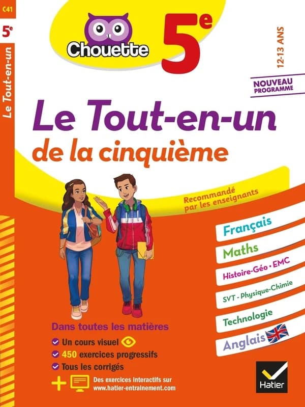 Chouette entraînement : le tout-en-un ; 5e