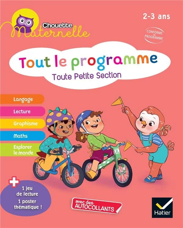 Tout le programme Toute Petite Section : Avec des autocollants + 1 jeu de lecture + 1 poster thématique