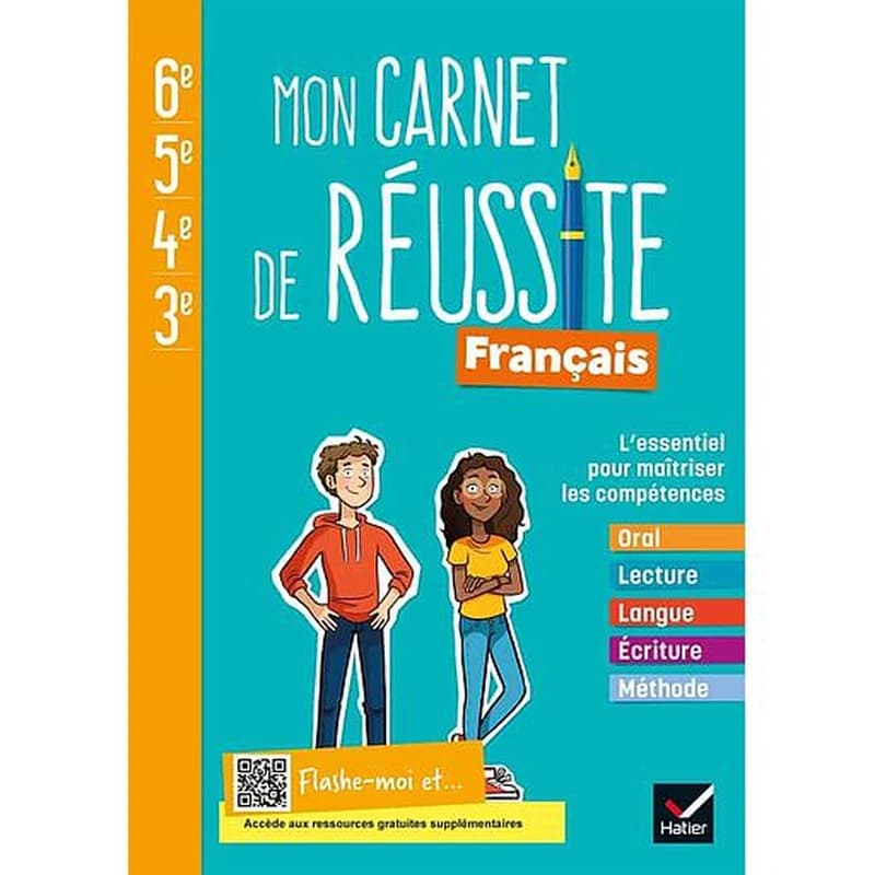 Mon carnet de réussite français ; 6e, 5e, 4e, 3e (édition 2021)
