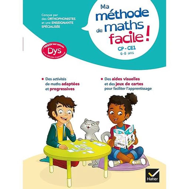 Ma méthode de maths facile ! CP, CE1 ; dys