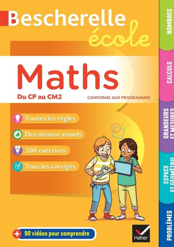 Bescherelle école : maths ; du CP au CM2
