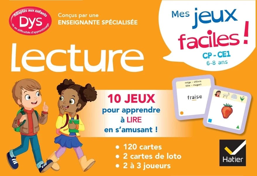 Mes jeux de lecture facile ! CP, CE1 ; dys