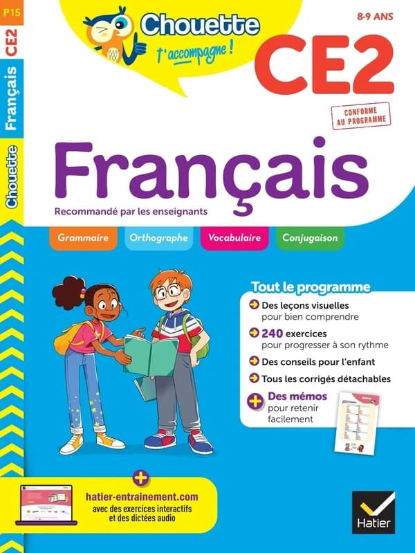 Chouette entraînement Tome P15 : français ; CE2
