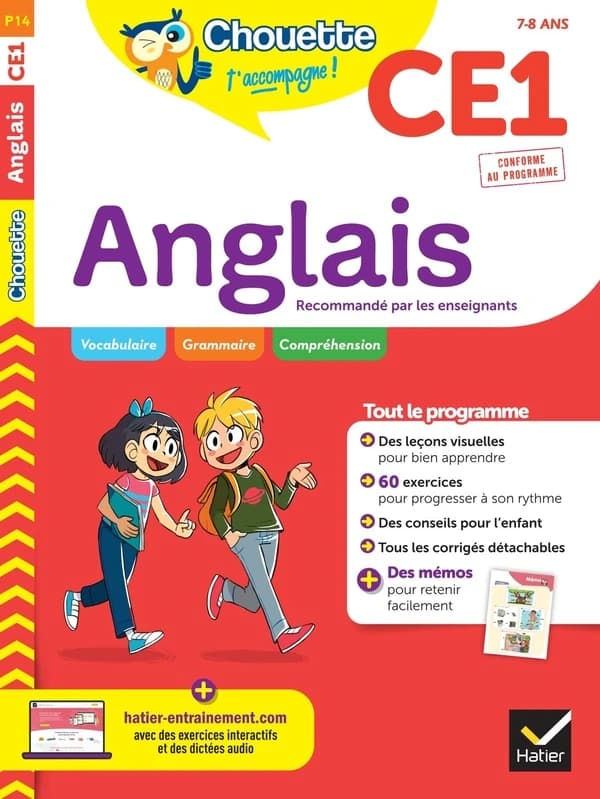Chouette entraînement Tome P14 : anglais ; CE1