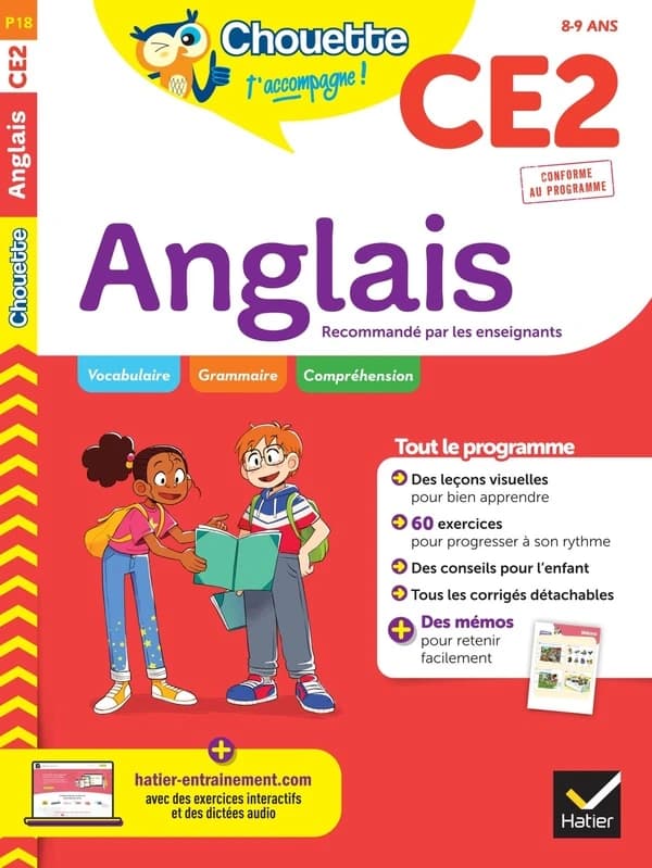 Chouette entraînement Tome P18 : anglais ; CE2