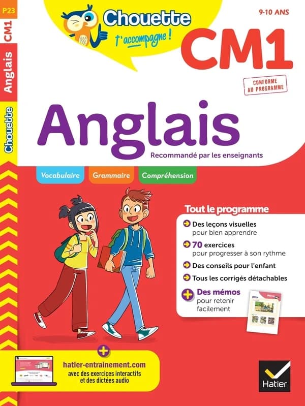 Chouette entraînement Tome P23 : anglais ; CM1