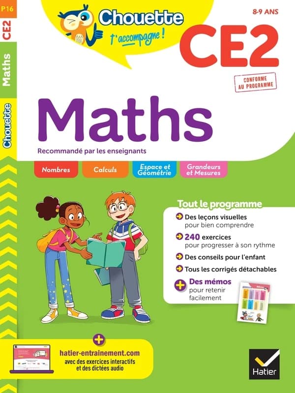 Chouette entraînement Tome P16 : maths ; CE2