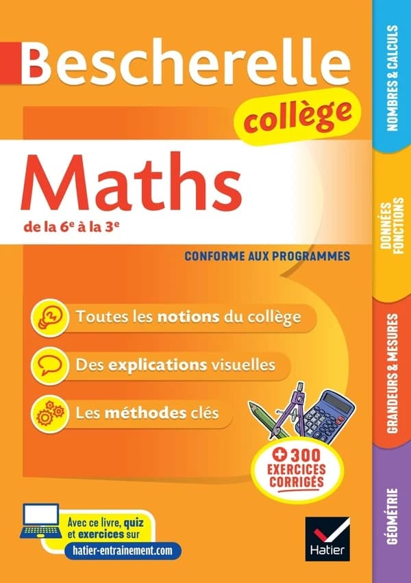Maths, de la 6e à la 3e : collège