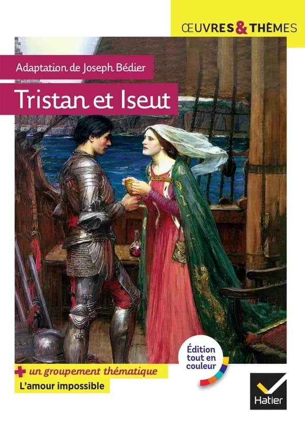 Le roman de Tristan et Iseut (Éd. tout en coul.) texte établi et traduit de l'ancien français par Joseph Bédier ; adapté par Hélène Potelet et Michelle Busseron-Coupel,...