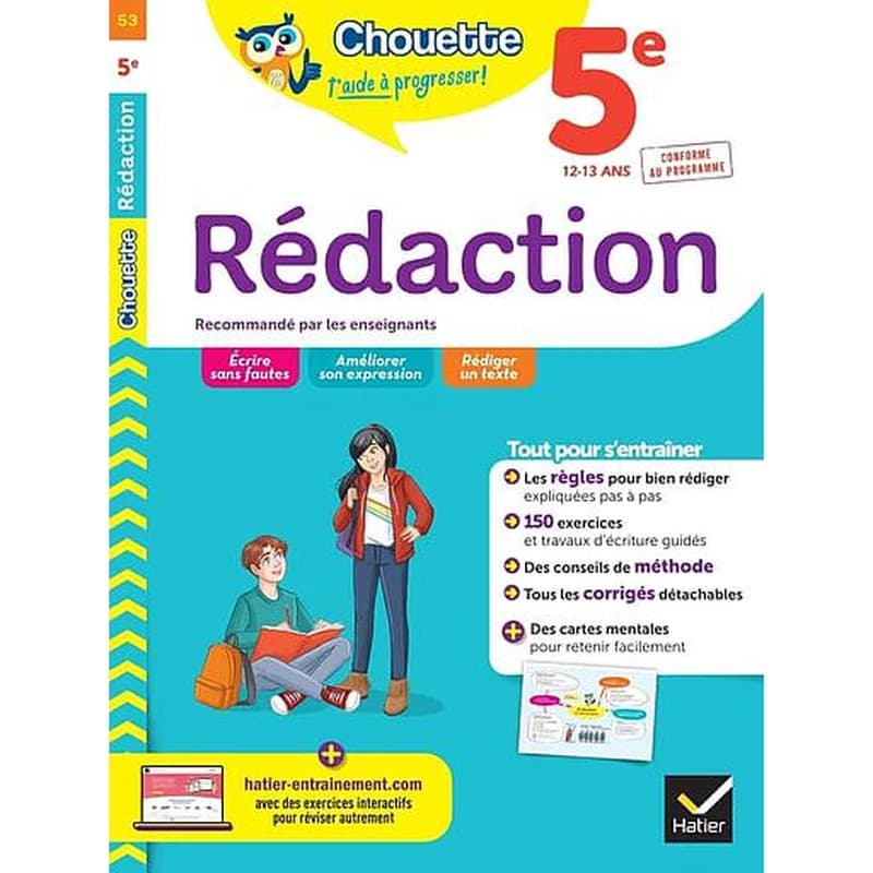 Chouette entraînement Tome 53 : rédaction ; 5e