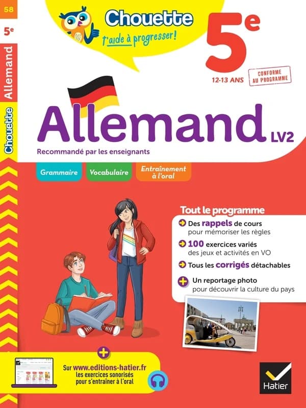 Chouette entraînement Tome 58 : allemand ; 5e, LV2