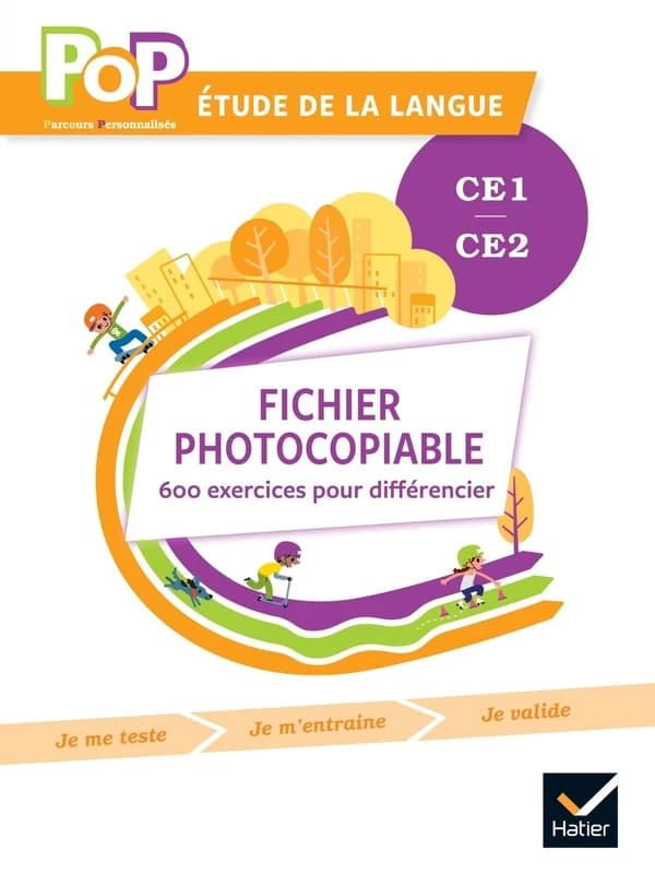 POP : Français ; étude de la langue ; CE1, CE2 ; fichier photocopiable : 600 exercices pour différencier