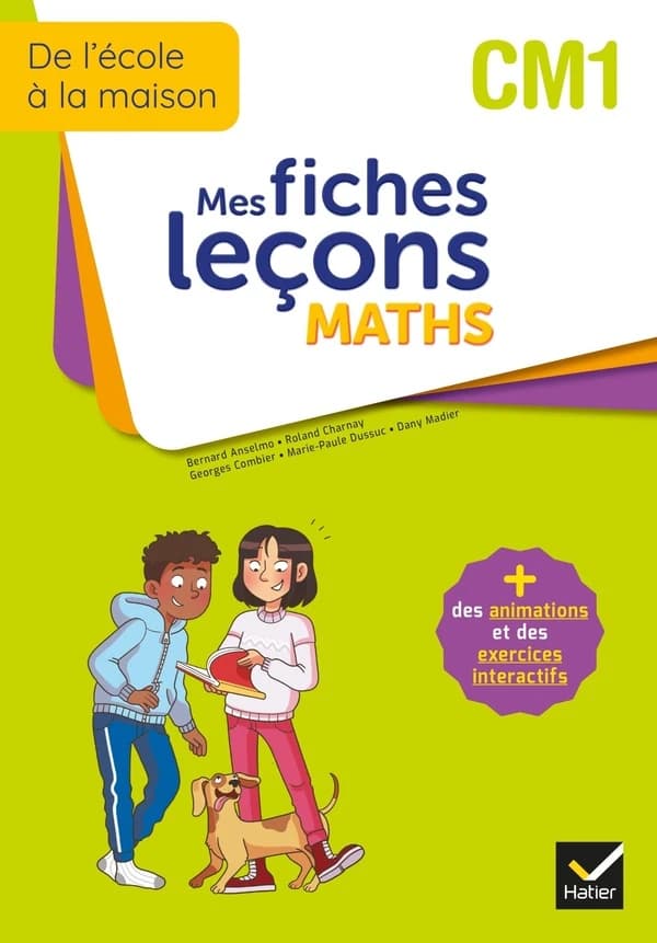 De l'école à la maison ; mes fiches leçons maths ; CM1
