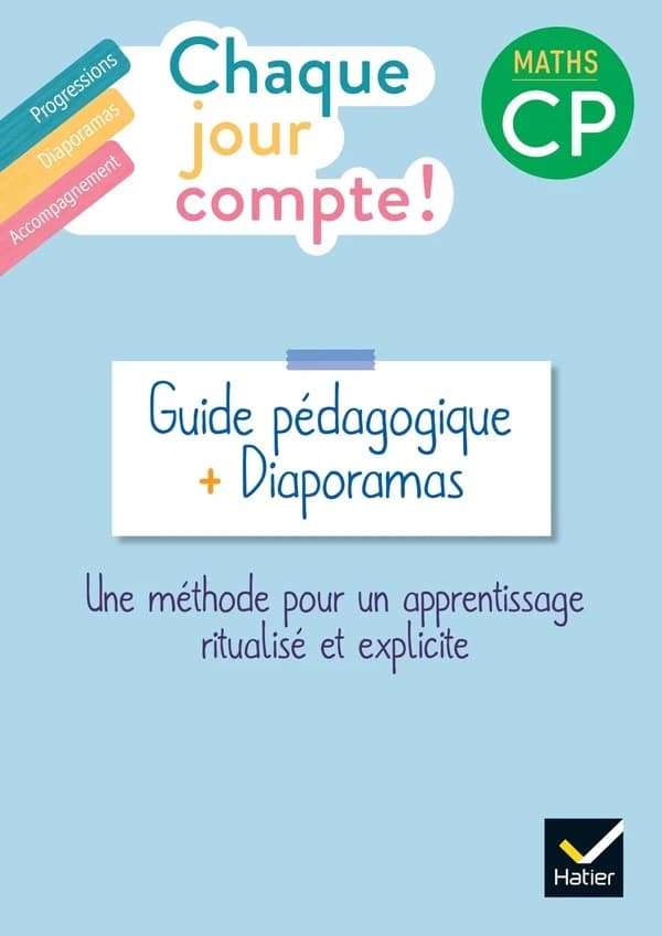 Chaque jour compte ! maths ; CP ; guide pédagogique + diaporamas