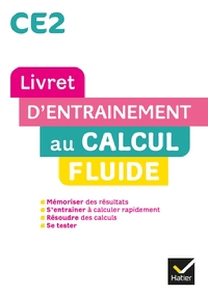 Maths ; CE2 ; livret d'entraînement au calcul fluide