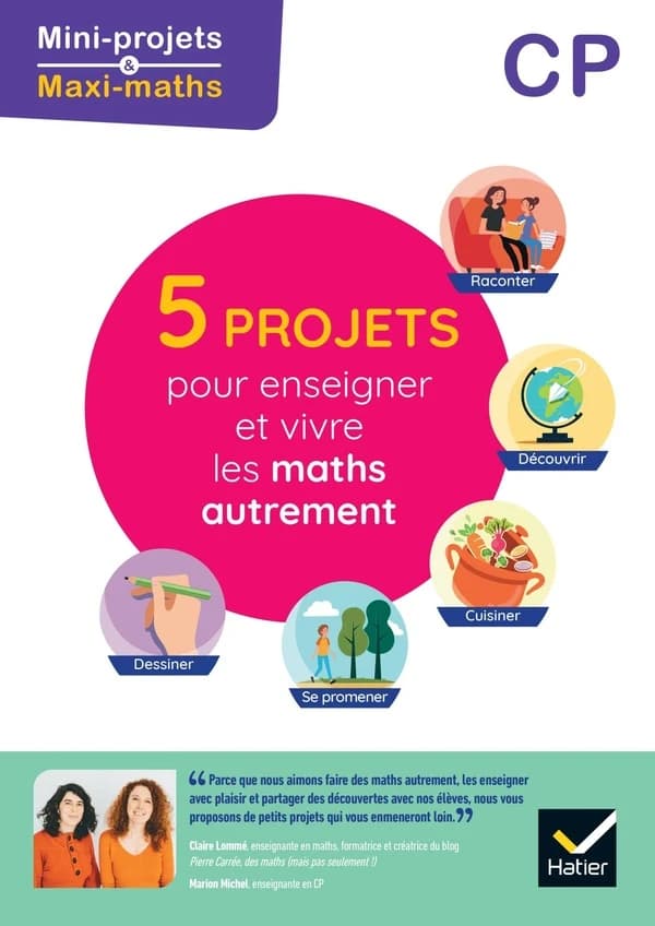 Mini projets maxi maths : CP ; 5 projets pour enseigner et vivre les maths autrement ; guide pédagogique de l'enseignant