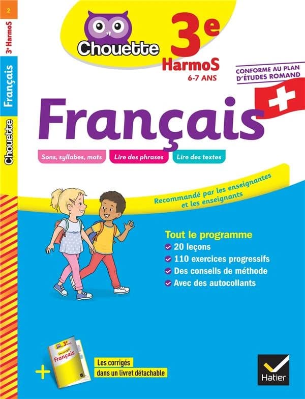 Chouette entraînement : français ; 3e harmos Suisse