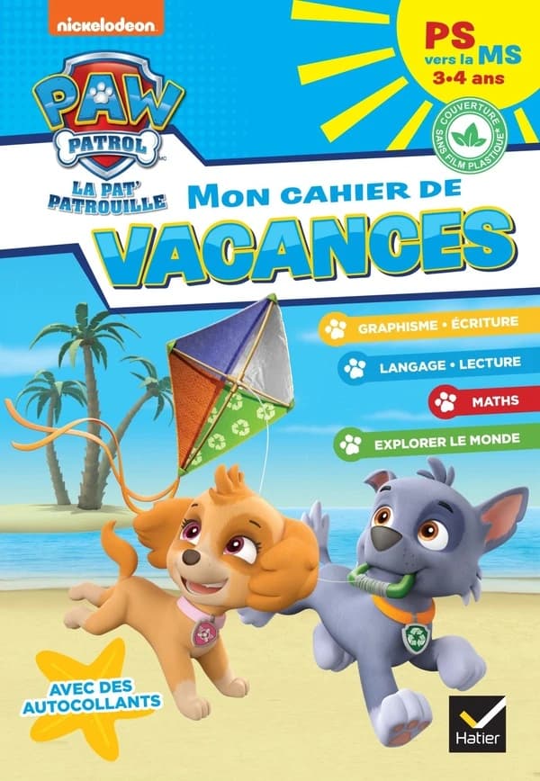La Pat'Patrouille ; mon cahier de vacances ; PS vers la MS