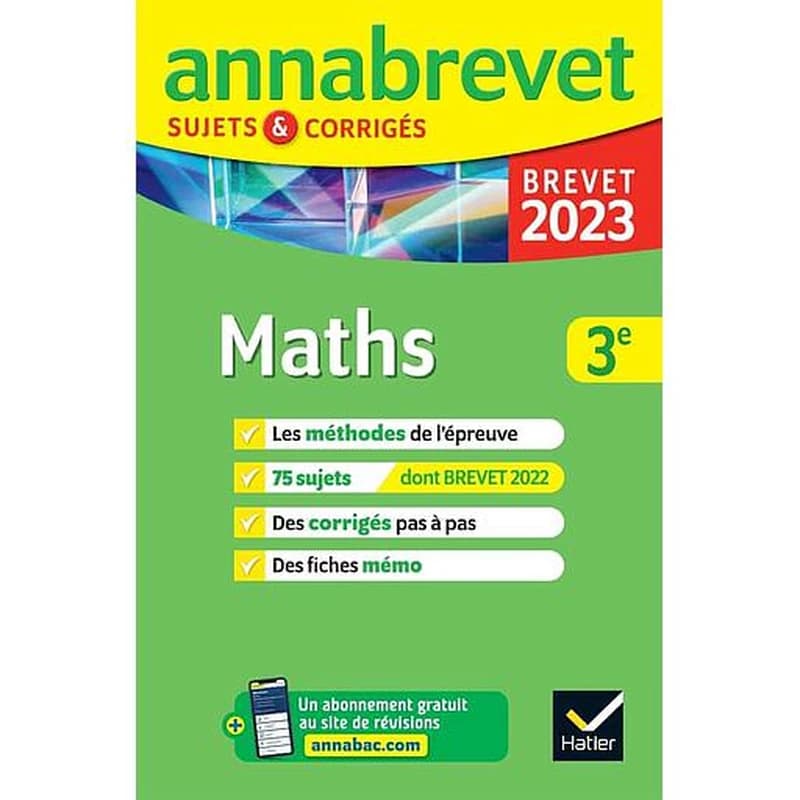 Maths 3e : brevet 2023