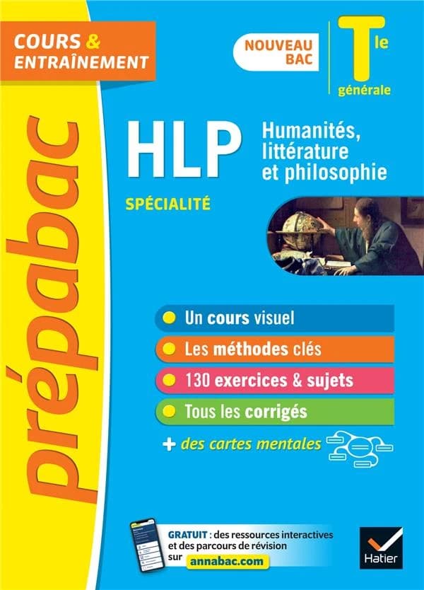 Prépabac cours & entraînement ; HLP (humanités, littérature et philosophie) ; terminale générale, spécialité