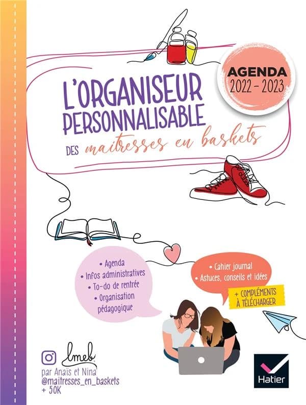 L'organiseur personnalisable des maîtresses en baskets ; planification et agenda (édition 2022