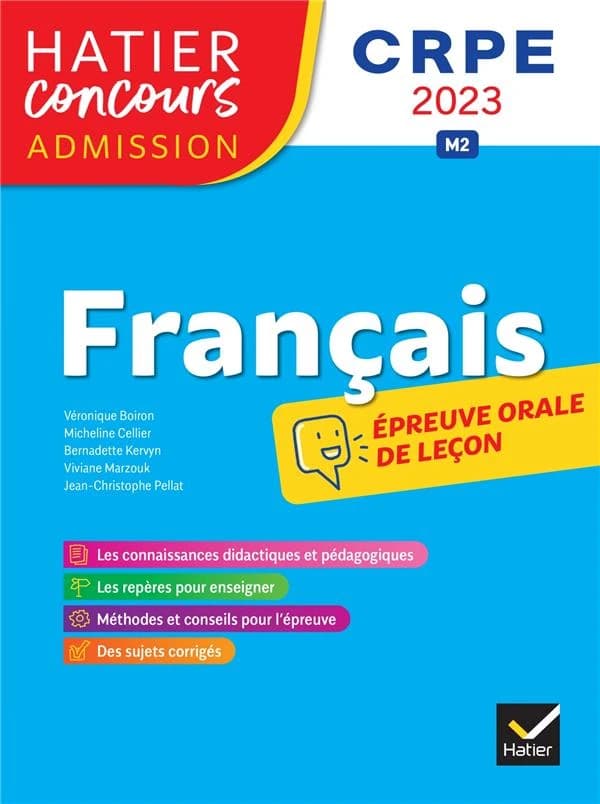 Français : épreuve de leçon : épreuve orale d'admission