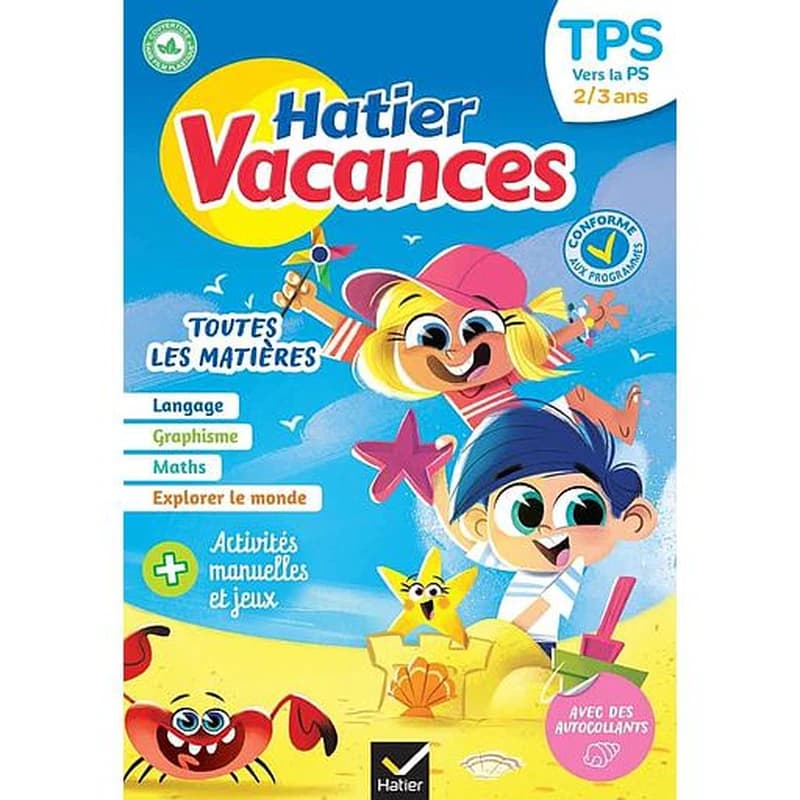 Hatier vacances TPS vers la PS : Toutes les matières