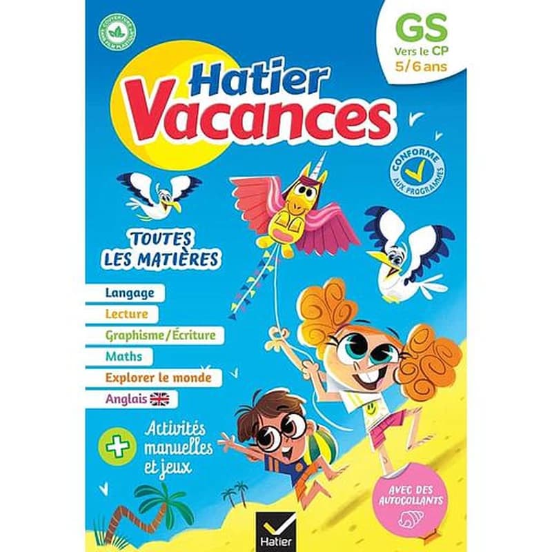 Hatier vacances : toutes les matières ; GS vers CP
