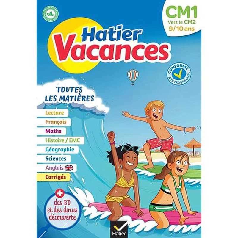 Hatier vacances : toutes les matières ; CM1 vers CM2