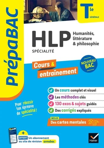 Prépabac cours & entraînement : HLP : humanités, littérature & philosophie, spécialité ; terminale générale