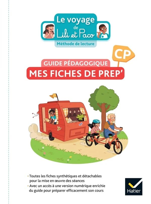 Le voyage de Lili et Paco ; méthode de lecture ; CP ; mes fiches de prép' ; guide pédagogique + numérique
